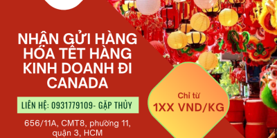 Chuyển phát nhanh hàng hóa tết đi Canada nhanh chóng giá rẻ