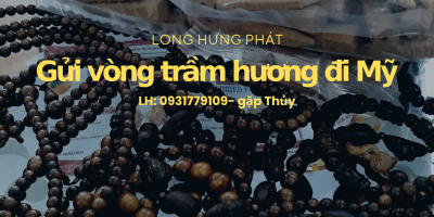 Nhận gửi vòng trầm hương, nhang trầm hương đi Mỹ nhanh chóng