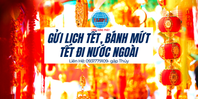 Vận chuyển lịch tết, bánh mứt tết đi Mỹ nhanh chóng giá rẻ